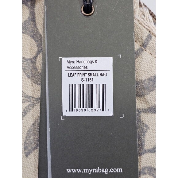 MW Myra Bags Leaf Print Small Shoulder Bag Handbag Purse Shoulderbag S-1151 NEW - Picture 8 of 8